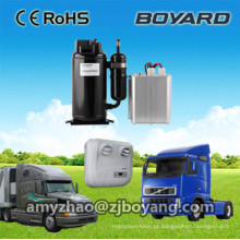 Hermético rotativo bldc energia solar r134a dc compressor para dc powered 12 / 24v caminhão dorminhoco ar condicionado